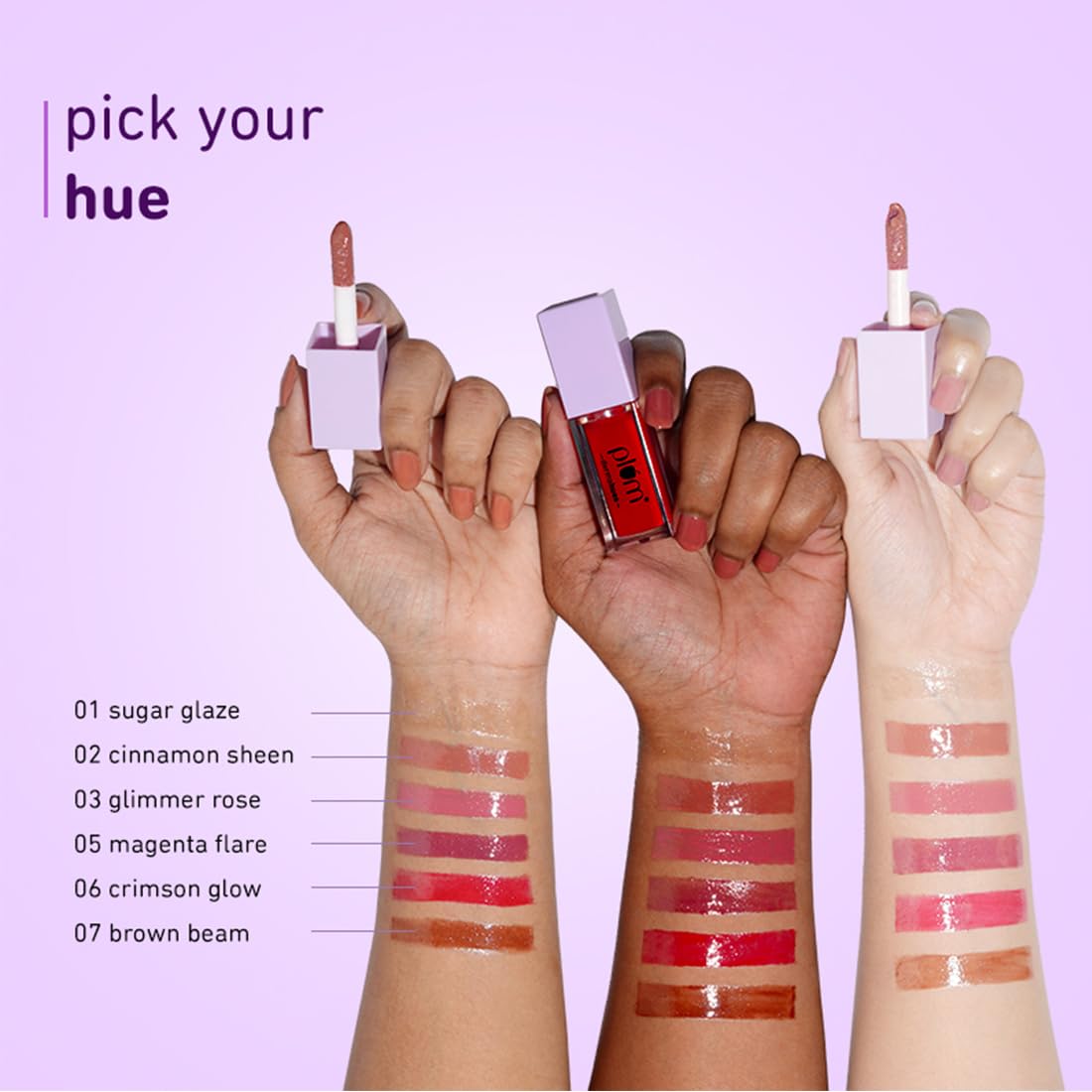 Plum Keep It Glossy Serum Lip Gloss With Hyaluronic Acid | Luminous Finish | Highly Pigmented | Instant Hydration | 100% Vegan & Cruelty Free | 07 Brown Beam