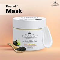Verdant Natural Care Activated Charcoal Peel Off Mask With Bamboo Charcoal, Turmeric, Vitamin B3 & Licrorice |No Paraben, Silicones -100g
