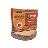 Earthy Sapo Shikakai & Multani Shampoo Bar for Oily Hair (100g, Pack of 1) | Handmade Ayurvedic Hair Care | Vegan, Chemical-Free, Eco-Friendly | With Shikakai & Multani Mitti