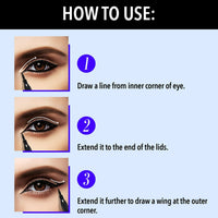 Blue Heaven Intense Easy Sketch Pencil Matte Eyeliner Waterproof, Smudge Proof, Long Lasting, Light Weight Formula, One Stroke Finish, 1Ml,Black