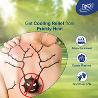 Nycil Germ Expert Cool Herbal Prickly Heat And Cooling Powder - 150 G + 50 G Free (Nycil Cool Herbal Powder) | Get Relief From Skin Problems (Pack of 2)