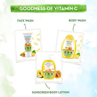 Mamaearth Vitamin C Sunscreen Body Lotion For All Skin Types Body Lotion Spf 30 With Vitamin C & Honey For Radiant Skin -300 Ml (Pack Of 2)
