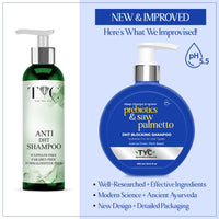 TYC-Trust Your Choice Ayurvedic DHT Blocking Shampoo | Deep Cleansing, Itch Free Anti Dandruff | Sulphate Free | 3-in-1 Organic Shampoo and Conditioner | 300 ml