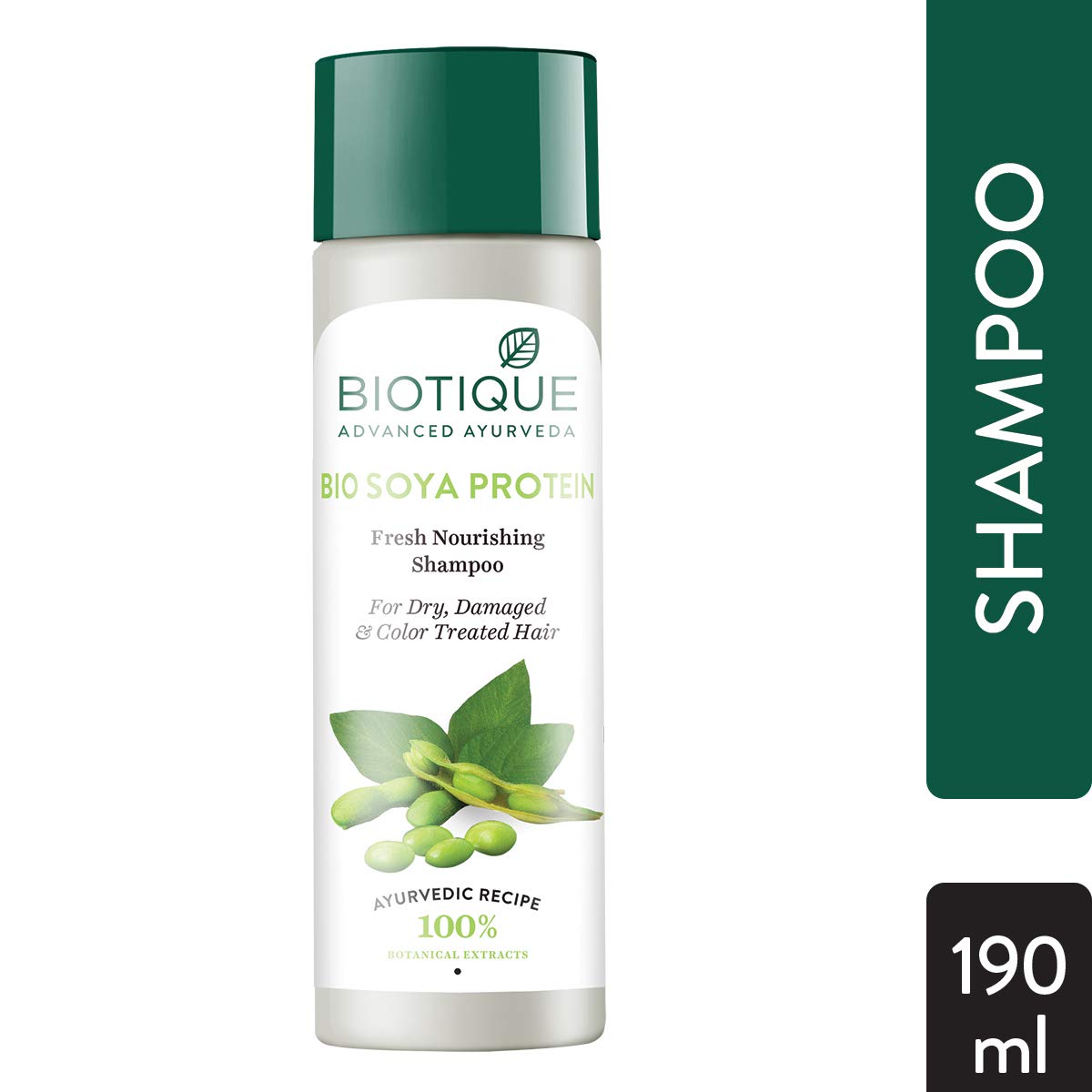 Biotique Bio Neem Margosa Anti Dandruff Shampoo and Conditioner, 180ml & Biotique Bio Soya Protein Fresh Nourishing Shampoo, 190ml