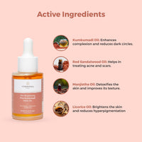 Be Soulfull Skin Brightening Pure Kumkumadi Face Oil for brighter radiant, and youthful skin - 30ml/