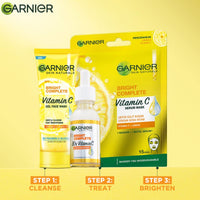 Garnier Skin Naturals, Face Mask, Hydrating, Brightening & Anti-Dark Spots, Bright Complete, 1 pc, 28g