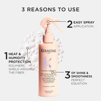 Kérastase Gloss Absolu Anti-Frizz Heat Protectant Spray For Glossy Hair | Fine To Medium Hair | 4-Days Anti-Frizz | With Hyaluronic & Glycolic Acid, Wild Rose-In-Oil | 190ml