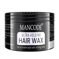 Mancode Ultra Holding Hair Wax for Men 100ml | Matte Look with 24 hrs Strong Hold Level 7 | Matte Finish & No Greasy Residue Styling Hair Wax 100gm
