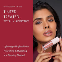 HYUE HydraGlow™ Tinted Lip Treatment (6 ml) | Mauve-licious | 24‑Hour Hydration with Sea Buckthorn Oil & Kokum Butter | Non‑Sticky | High‑Shine | Nourishing & Vegan Formula | Chunky Applicator