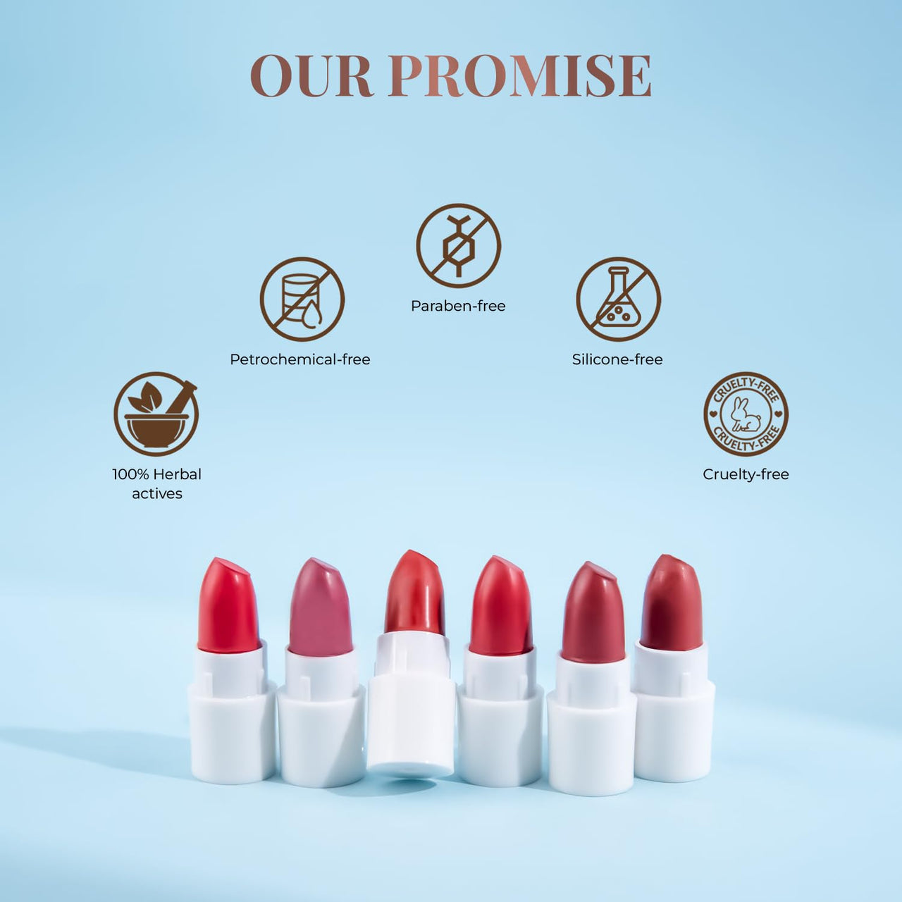 Just Herbs Ayurvedic Creamy Matte Micro Mini Lipstick Kit Lip Hydrating & Moisturizing, Lipsticks for Women Suitable All Indian Tones (Pack of 32)