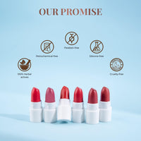 Just Herbs Ayurvedic Creamy Matte Micro Mini Lipstick Kit Lip Hydrating & Moisturizing, Lipsticks for Women Suitable All Indian Tones (Pack of 32)