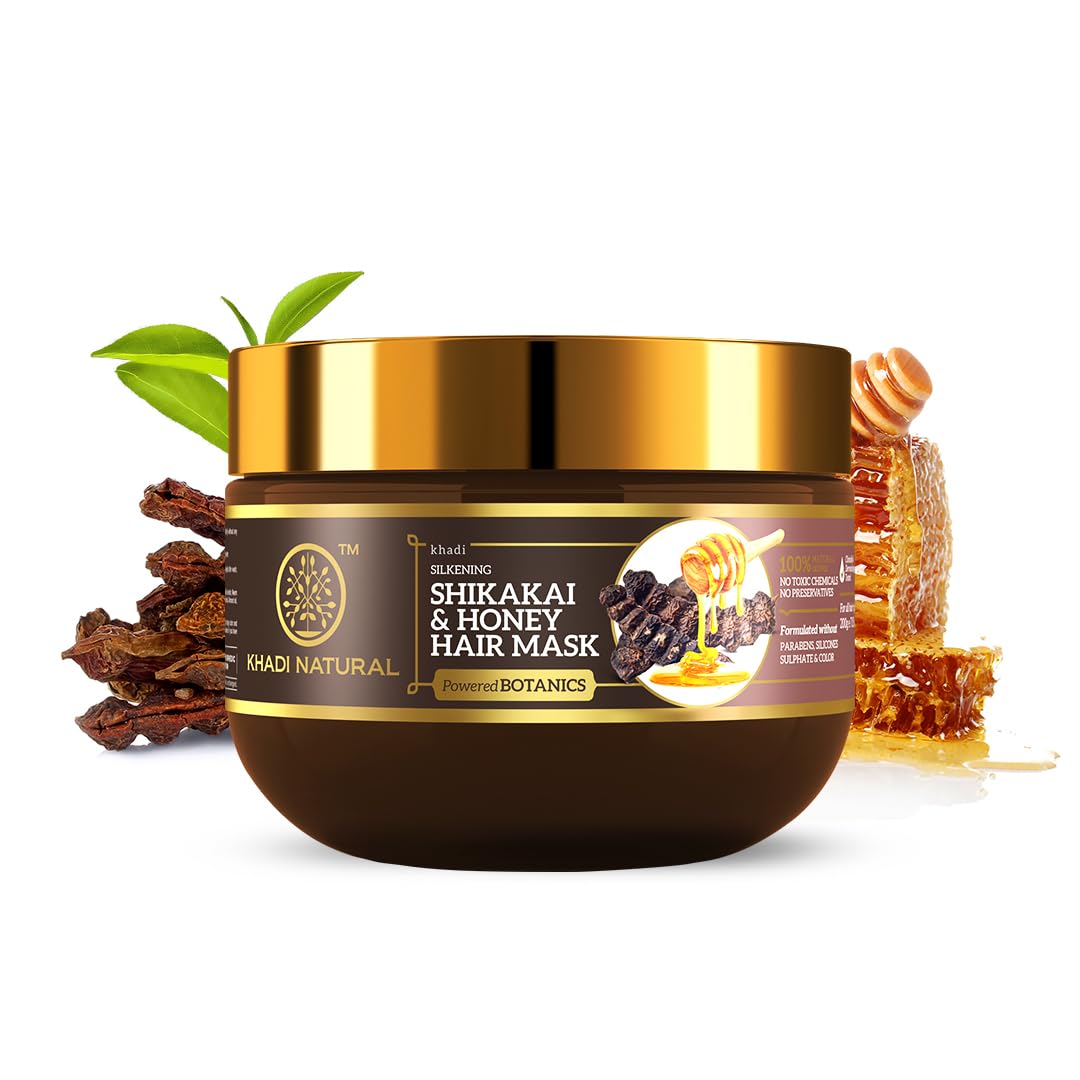KHADI NATURAL Shikakai & Honey Hair Mask-Powered Botanics 200GM