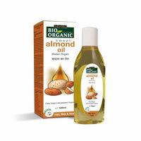 INDUS VALLEY 100% Organic and Natural Combo of Cold Pressed Almond Oil & Extra Virgin Olive Oil (100ml+100ml= 200ml)