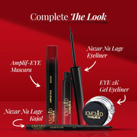 LoveChild Masaba Amplif-EYE Mascara, Black, Volumizing & Nourishing Eye Makeup with Castor Oil & Calendula, Matte Finish, Water-Resistant & Long-Lasting, Black Mascara for Bold Lashes, 4.5g