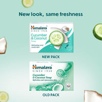Himalaya Herbals Cucumber and Coconut Soap, 125g (Pack of 6)