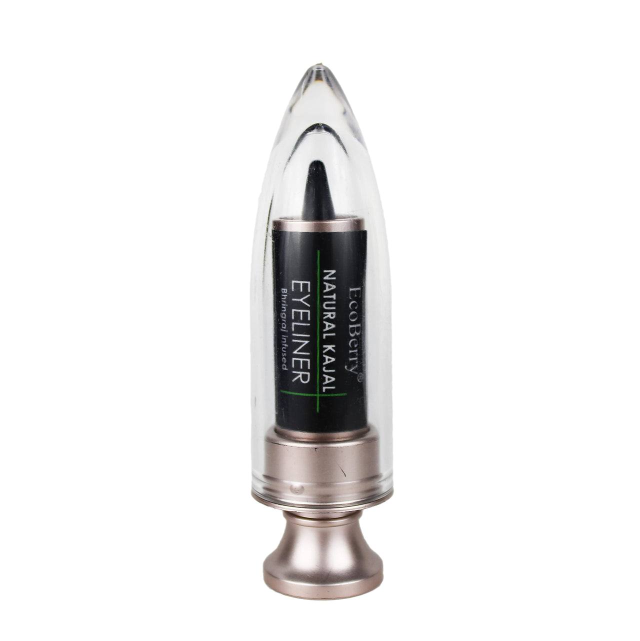 EcoBerry Kajal/Eyeliner Bhringraj infused Deep Black Kohl | Coolant Cleanses | Lead Paraben Free No Artificial Colors 100% Pure, Natural & Handmade, Preservative Free | Veg 3g