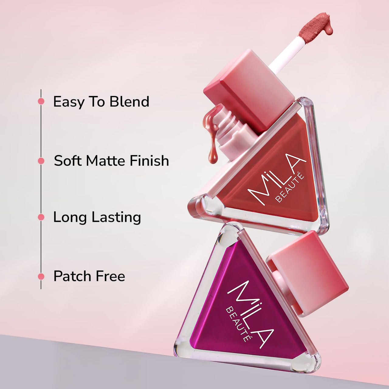 Mila Beauté Pookie Serum Liquid Blush for Face Makeup | Highly Pigmented & Easily Blendable Blusher | Non Drying Formula with Orange Peel Extracts | Suitable for Indian Skin Tones - So Pookie
