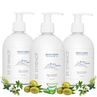 ST. D'VENCE Alpine Winter Edition Moisturizer Body Lotion for Dry Skin Women & Men | Tea Tree Oil, Shea Butter & Vitamin E | Body Lotion for Summer | Combo Pack of 3- (300 ml x 3)