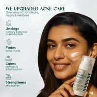 Numour No Breakouts Tonight| Dual Acne face Serum 20ml | 8% Actives 2% Encapsulated Salicylic + 4% Niacinamide + Azelaic Acid & Zinc | Acne‑Prone & Sensitive Skin