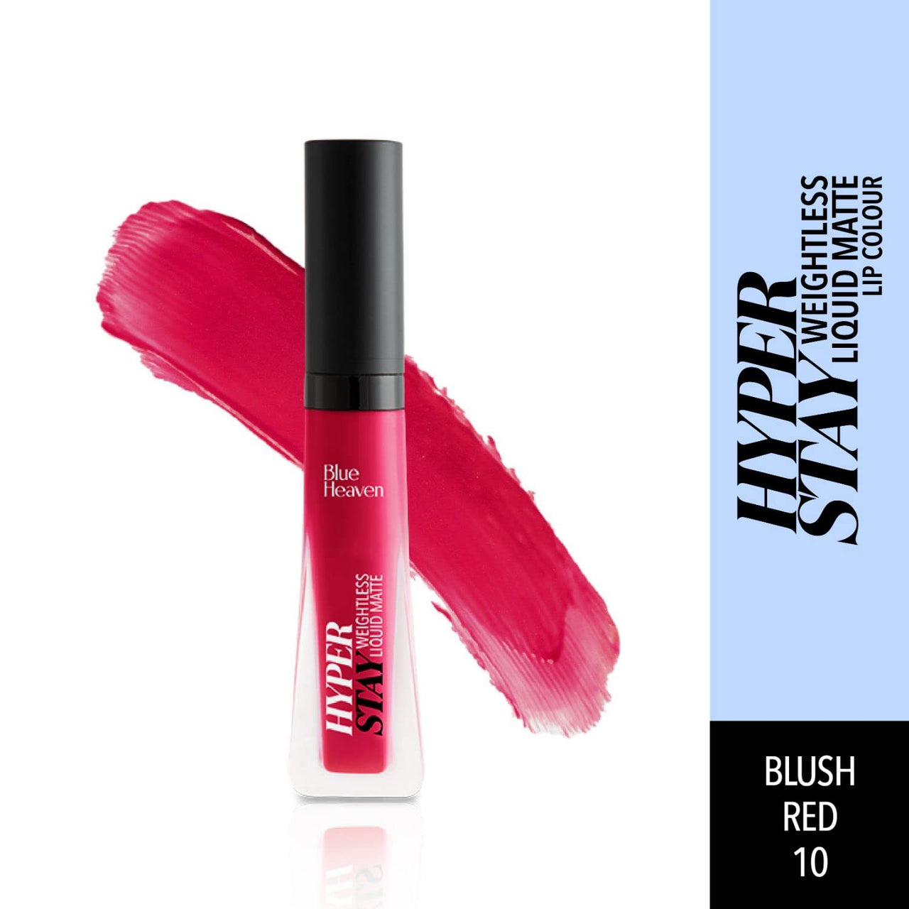 Blue Heaven Hyperstay Liquid Matte Lip Colour Blush Red (Pack of 2)