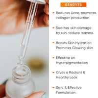 Beauty Glazed Professional 10% Vitamin C Face Serum With Power of 1% Alpha Arbutin, Vita-E, Ferulic Acid | Advance Skin Brightening Formula for Glowing Skin | Uneven Skin Tone | Non Irritating | 30 ml