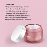 Spring H2O Age Sculpt Anti-Aging Cream – Reduces Wrinkles & Fine Lines | Hydrates & Firms Skin | With Peptides, Hyaluronic Acid | For Youthful, Glowing Skin