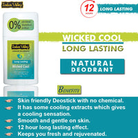 INDUS VALLEY Wicked Cool Deodorant Stick for Unisex, 50g