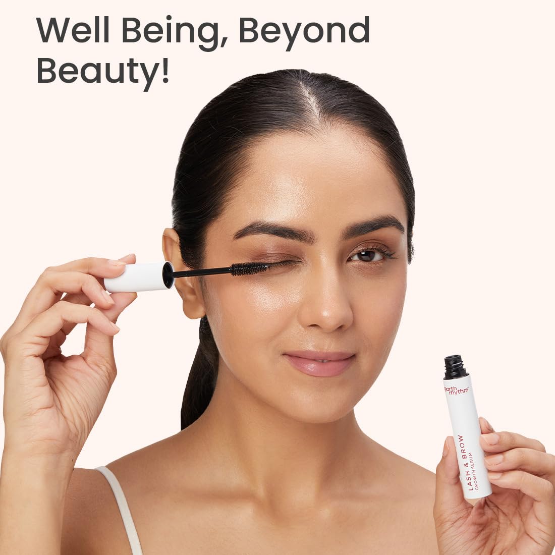 Earth Rhythm Eyelash and Eyebrow Hair Growth Serum With Redensyl & Aloe Vera for Thick Lashes and Brows - 8ml
