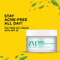 ZM Zayn & Myza Tea Tree Night Cream With Salicylic Acid | Reduces Acne & Pimples | Moisturizing cream For Oil Control | Unclogs Pores & Reduces Dark Spots | Cream For Oily & Acne Prone Skin - 50 g