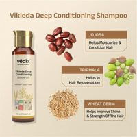 Vedix Ayurvedic Hair growth Kit | 5 product Kit | for Dry Hair, Dry Scalp, Wavy Hair | Vedix Hair Oil, Shampoo, Serum, Mask, Conditioner Set