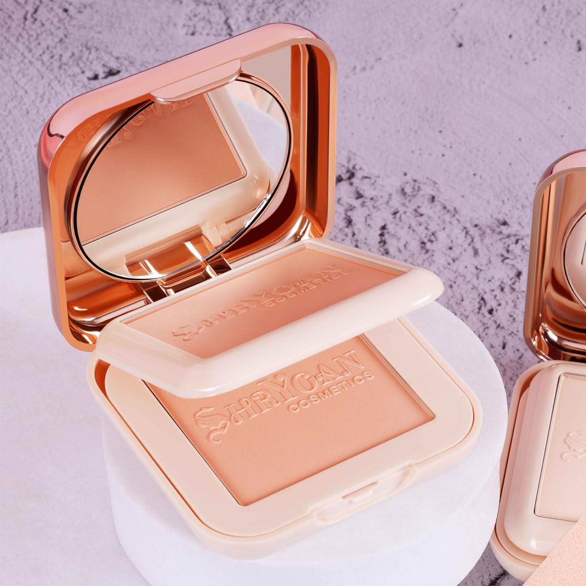 Shryoan All Day Matte 2 In 1 Oil Control Compact Face Powder| Infused with SPF 15 PA++, Hides Imperfections, Blends Effectively, Matte Finish With Soft & Silky texture and Pressed Powder for All Skin Types (25g) (SH03)