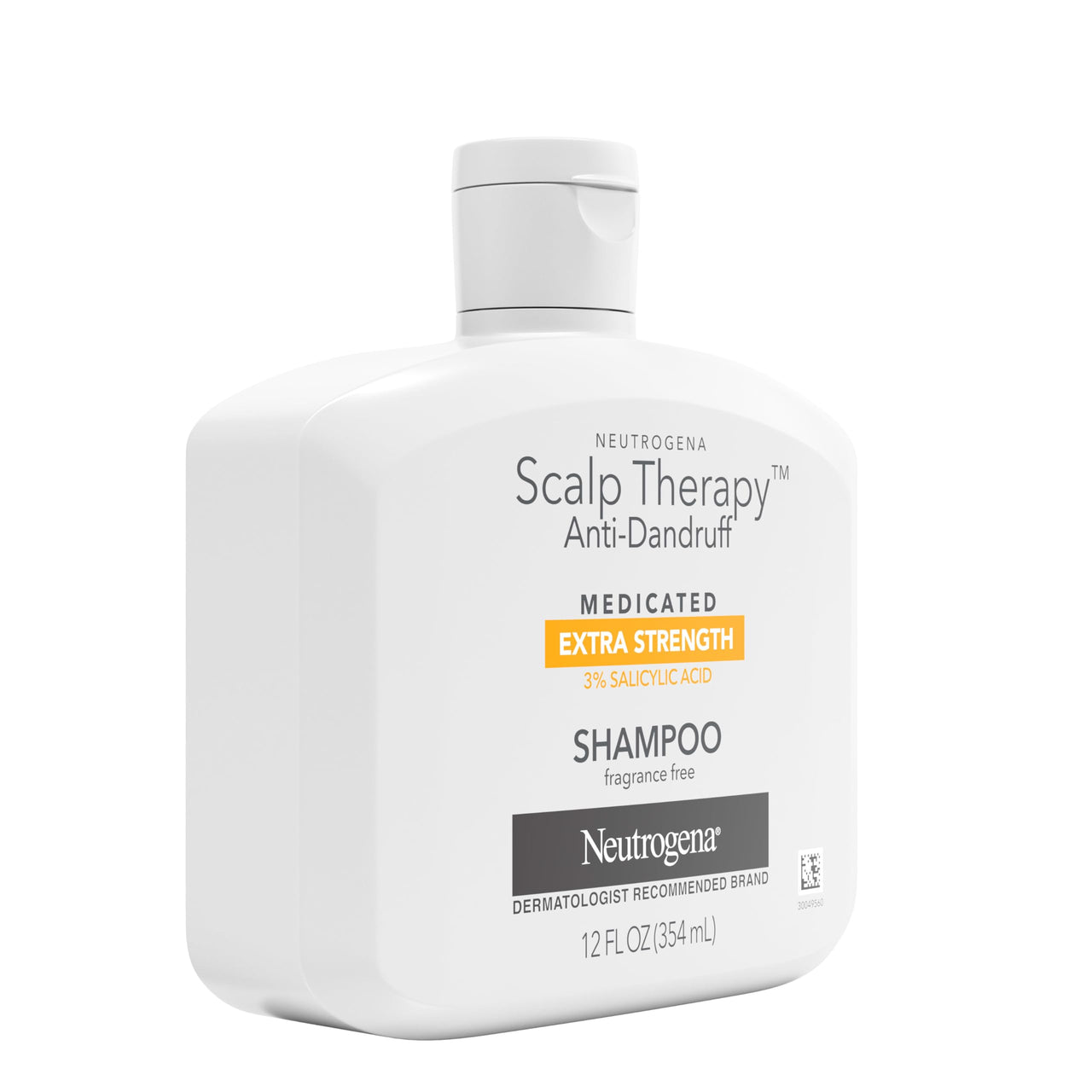 Neutrogena Scalp Therapy Anti-Dandruff Shampoo Extra Strength, Fragrance Free, 12 fl oz