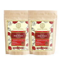 KHADI NATURAL Organic Rose Petals Powder Pack of 2 (2x100gm) 200gm