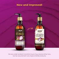 WOW Skin Science Onion Conditioner With Red Onion Seed Oil Extract, Black Seed Oil & Pro-Vitamin B5 - No Parabens, Mineral Oil, Silicones, Color & Peg - 250 ml