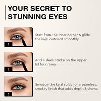Million Colors Waterproof Wink Ink Kohl Kajal | Infused with Chamomile and Almond Oil | Smudge Proof & Long-Lasting | One Swipe Application - Rich Color Payoff | Stays Upto 24HR