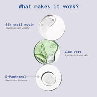 Be Bodywise Snail 96 Mucin Serum 100 ml & Silicone Ice Roller 1U | For Deep Hydration & Boosts Blood Circulation, Reduces Puffiness, Redness & Under Eye Bags | With 96% Snail Mucin & Aloe Vera Extract