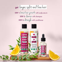Love Beauty & Planet Curry Leaves, Biotin & Mandarin Natural Conditioner for Split-end Free Long Hair|No Sulfates,No Paraben|400ml