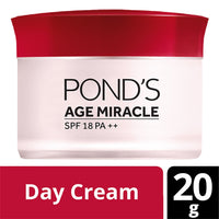 POND's Age Miracle Wrinkle Corrector Day Cream SPF 18 PA++ 20g & Age Miracle Wrinkle Corrector SPF 18 PA++ Day Cream, 35g