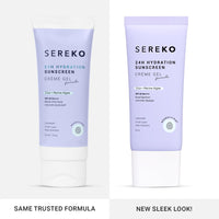 Sereko Sunscreen SPF 50 PA++++ Creme Gel with Zero White Cast for Women & Men | 24hrs Hydration, Quick Absorbing & Non Greasy | UVA+UVB & Blue Light Protection | Suitable to All Skin Type