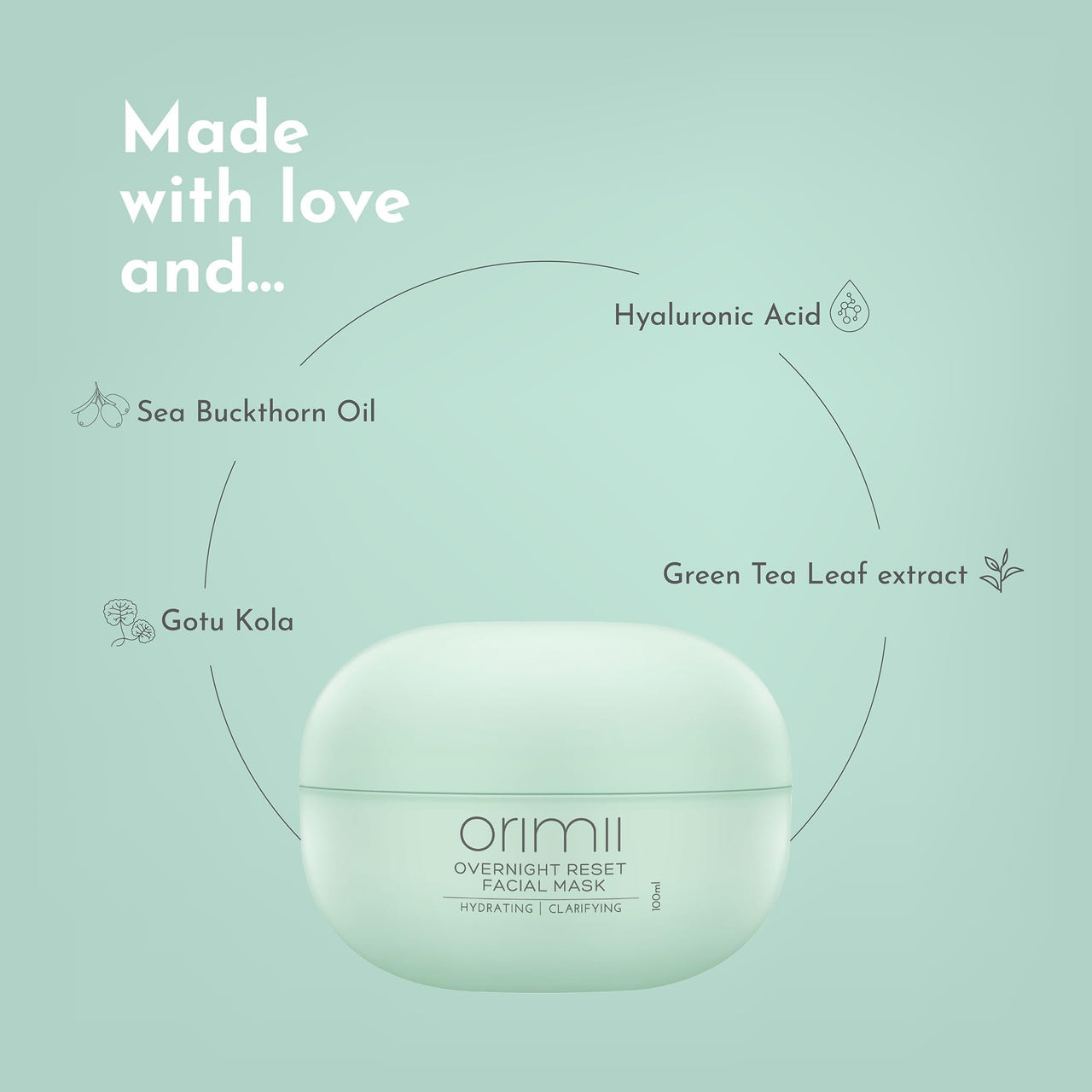 Orimii Overnight Care Regime with Firming Eye Cream & Sleeping Face Mask | Restores Naturally Glowing Skin in Pregnancy | Works Magic on Dull & Tired Skin