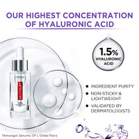 L’Oréal Paris Revitalift 1.5% Hyaluronic Acid Face Serum, 15ml and Extraordinary Oil Hair Serum for Women and Men, 100ml