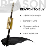 Charmacy Milano True or False Mascara 8G Intense (Black) - 8 g, Volumizing, Lengthening, Buildable Mascara, Clump Free, Vegan, Cruelty-Free, Non -Toxin…