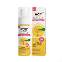 WOW Skin Science Sunscreen Gel For Oily & Acne-Prone Skin | SPF 50 PA++++ | Blocks UV Rays | Balances Oil & Excess Sebum | Lightweight | Quick Absorbing | No white cast | UVA & UVB Protection | 50 ml