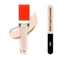 ZM Zayn & Myza Liquid Concealer for Face Makeup | Buildable Coverage | Easily Blendable | Conceals Dark Circles & Blemishes | Flawless Matte Finish, Sweatproof | Shade - Fair, 6 ml