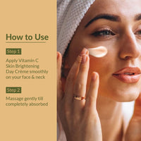 Lotus Botanicals Vitamin C Skin Brightening Day Cream | 100x Vitamin C | Glowing, Radiant and Bright Skin | Hydrating and Moisturising | Sun Protection with SPF 25 PA+++ | No Toxic Chemicals | 50g