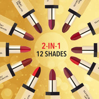 Blue Heaven 2 in 1 Festive Lipstick | Dual Shade | Ultra Lightweight Soft Matte Finish | Long Stay Comfort Wear Lipsticks for Women |C2| 4gm