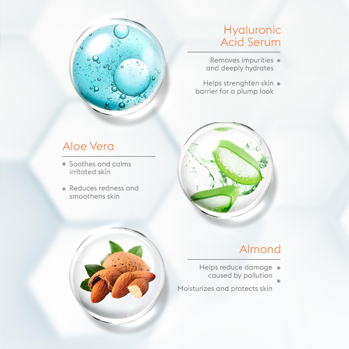 VLCC Hydra Nourish Scrub with Hyaluronic Acid Serum - 150g - AloeVera & Almond | Deep Hydrating & Exfoliating Face Scrub | Hydrates Skin, Reduces Dullness and Plumps Skin | Suitable for All Skin Types