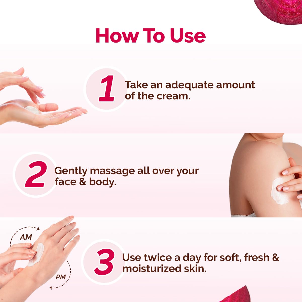 Mamaearth Beetroot Hydraful Light Moisturizing Cream With Beetroot & Hyaluronic Acid|For Hydrated Pink Glow|For Face, Hand & Body|24H Moisturization|Quick Absorbing|Non-Greasy|Soft Moisturizer|200 G