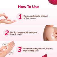 Mamaearth Beetroot Hydraful Light Moisturizing Cream With Beetroot & Hyaluronic Acid|For Hydrated Pink Glow|For Face, Hand & Body|24H Moisturization|Quick Absorbing|Non-Greasy|Soft Moisturizer|200 G