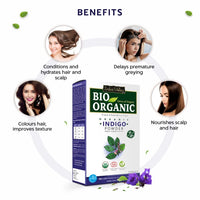INDUS VALLEY Organic Indigo Powder | Indigofera tinctoria & Hair growout Oil, (100g + 100ml)